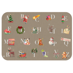 Xmas word paper - Tovaglietta